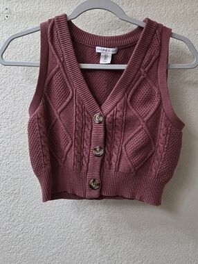 Sincerely Jules Maroon Sweater / Size Small / Cute Cottagecore Piece